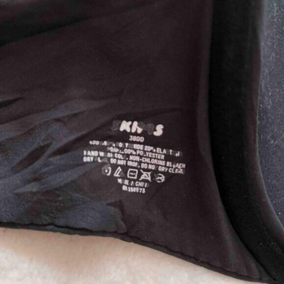Skims Black Fits Everybody Low Plunge Bra 38DD - Picture 4 of 4
